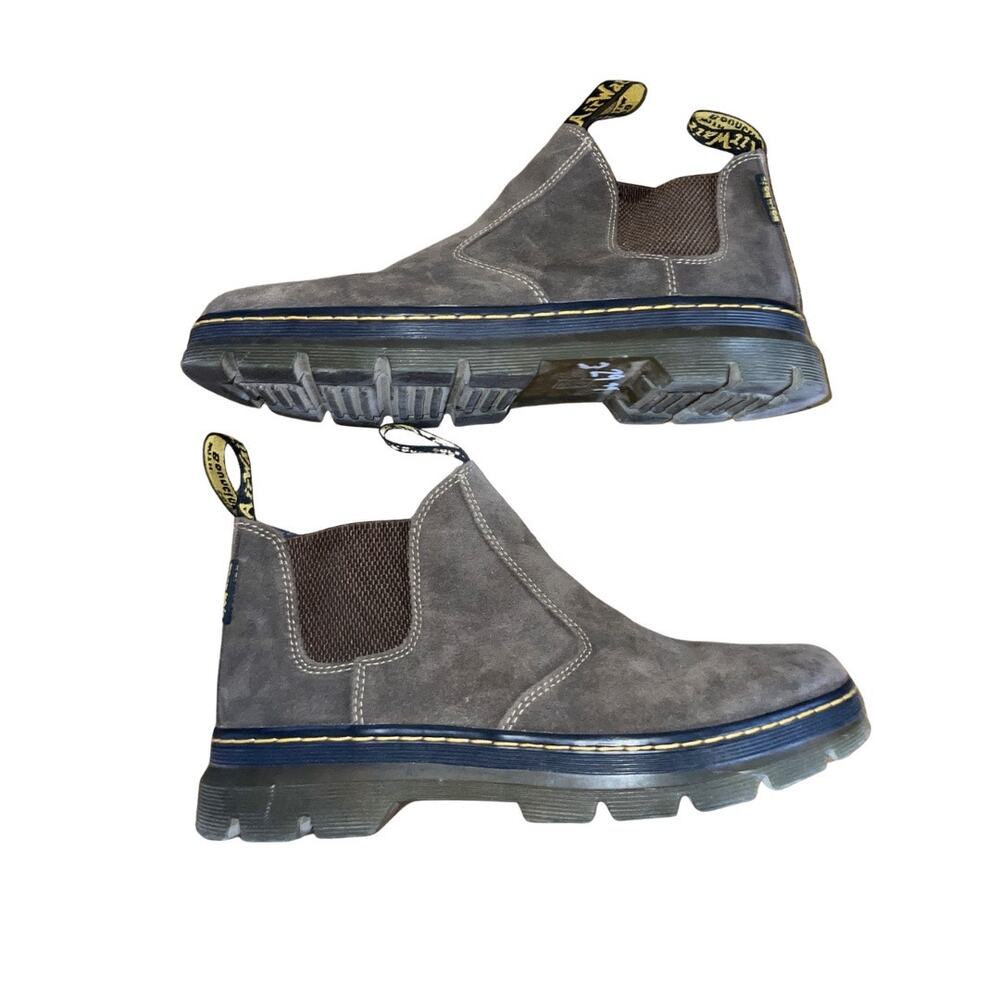 Dr. Martens Hardie II Chelsea Boots Brown Suede Size 12 Utility Workwear Rugged
